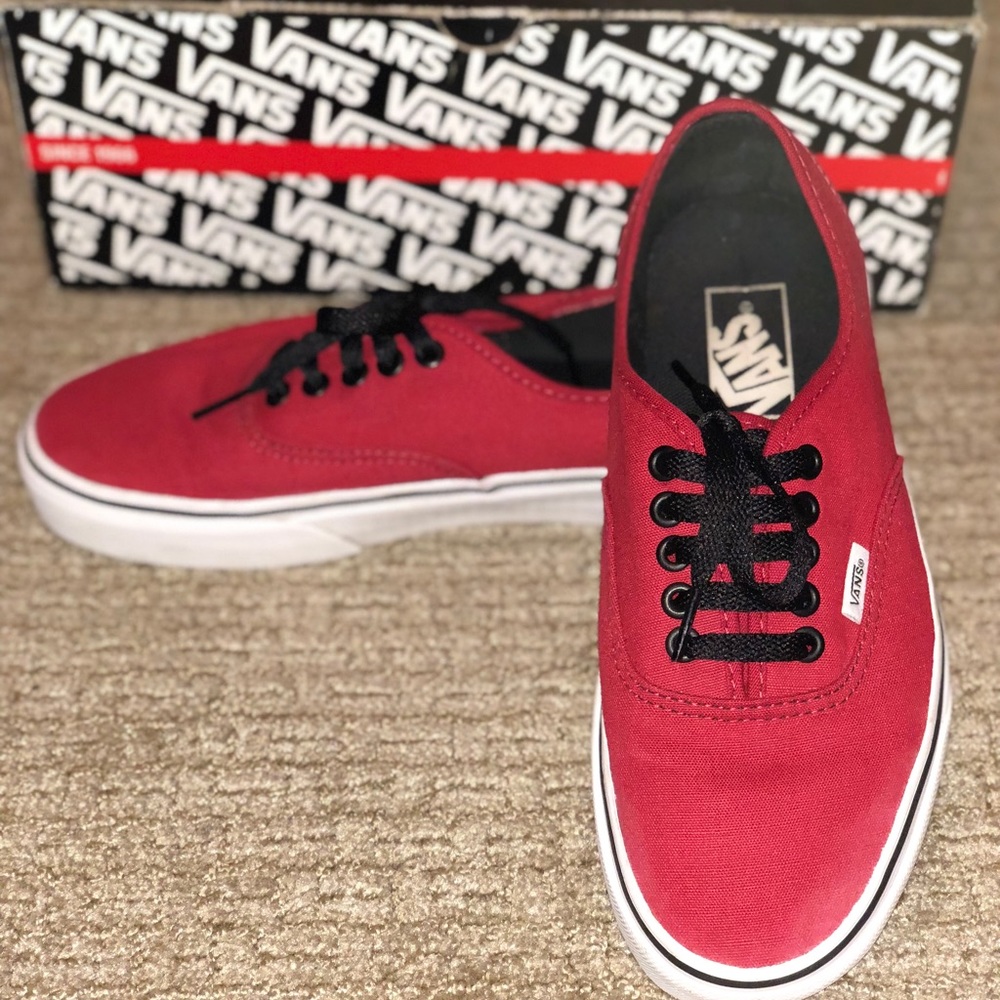 Authentic Red Vans